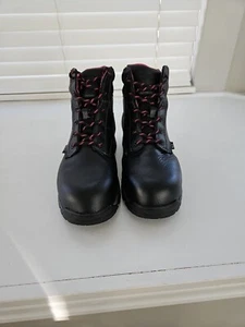 Wolverine Boots Womens Sz 10M Composite Toe Piper Black Leather Waterproof EUC - Picture 1 of 5