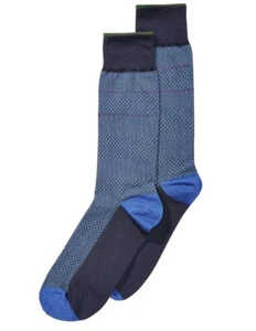 Perry Ellis Men's Microfiber Herringbone Dress Socks - Picture 1 of 6