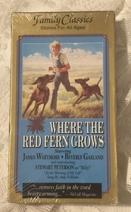 Where the Red Fern Grows*VHS, 1991*New Sealed*Family Classic Red Tape - Picture 1 of 5