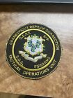 CT Tactical Operations Dept Corrections Patch 4” Rare Logo K9 S.O.G. SWAT