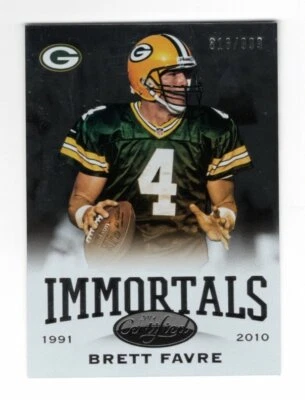 Brett Favre 2014 Certified Immortals #179 (816/999) - Image 1 of 2