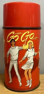 1966 Aladdin Go Go Metal Thermos - Picture 1 of 8