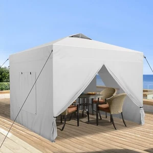 Pop UP Canopy 10x10' Commercial Party Tent Folding Waterproof Gazebo W/ Sidewall - Picture 1 of 9