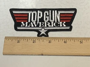 MASSANFERTIGUNG bestickt Top Gun Maverick Patch zum Aufbügeln und/oder Aufnähen - Bild 1 von 1
