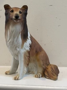 Homco @1986 Masterpiece Porcelain Rough Collie Figurine Made in Mexico 8” Tall - Picture 1 of 19
