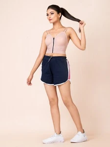 COTTON SOFT LOUNGE CASUAL ESSENTIAL COMFORTABLE DANCE YOGA HIKING WOMEN SHORTS - Picture 1 of 9