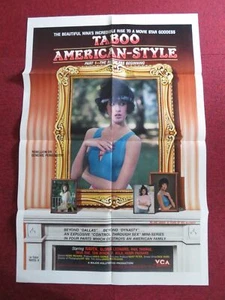 TABOO AMERICAN-STYLE 1 THE RUTHLESS BEGINNING FOLDED US ONE SHEET POSTER 1985 - Bild 1 von 8