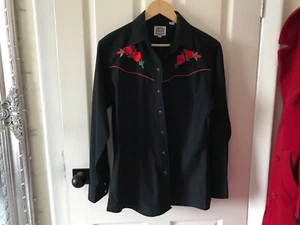 Women's western/Rock a Billy/cowgirl shirt; ELY Country Charmers L - Picture 1 of 3