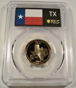 2004-S 25c CLAD PCGS PR70DCAM TEXAS QUARTER PROOF DEEP CAMEO PR 70 DC - Picture 1 of 3
