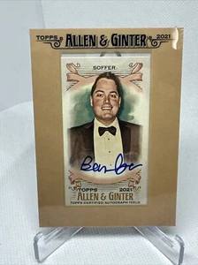 Ben Soffer Mini Auto 2021 Topps Allen & Ginter @Boywithnojob Autograph - Picture 1 of 2