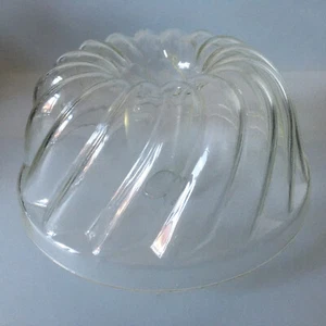 Jenaer Glas Feuerfest Klarglas Jenaer Wirbel Bund Kuchenform Geleeform Ringform - Bild 1 von 13