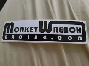 Monkey Wrench Racing Sticker 7 X 2 Inch - Picture 1 of 1