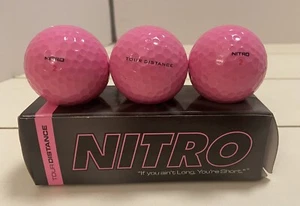 3 Nitro2 Pink Golfbälle Tour Distance - Bild 1 von 9