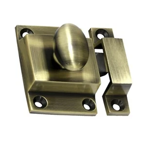 Solid Antique Brass Chest Cabinet Cupboard Catch Fastener 55mm x 40mm (XL899) - Picture 1 of 1