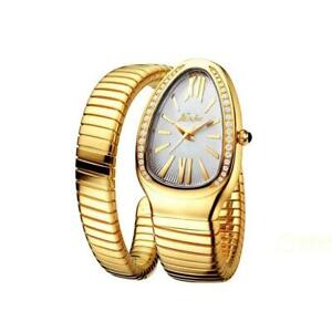 New Luxury Snake Bracelet Watch Serpentine Retro Steel Quartz Watches For Women