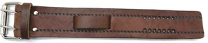 Brown Hand Oil Rubbed Genuine Leather Watch Band Biker Western Made In USA - Picture 1 of 1