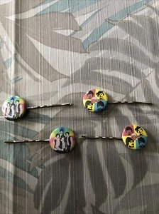 The Monkees - Set Of 2 Pairs Hair Pins - Picture 1 of 2