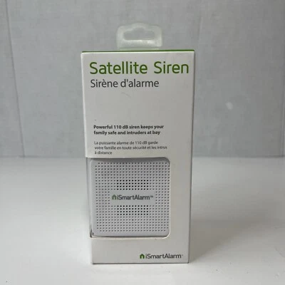 New iSmartAlarm Satellite Siren AS3 110db Adjustable Volume Alexa Compatible - Image 1 of 4