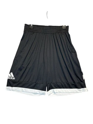 Adidas Shorts Boys Extra Large Black Logo Casual Basketball Youth Kids - Image 1 of 4