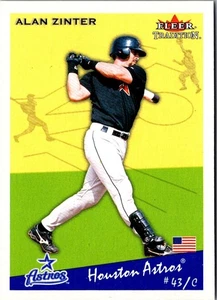 2002 Fleer Tradition Update Alan Zinter #U250 Houston Astros Baseball Card - Picture 1 of 2