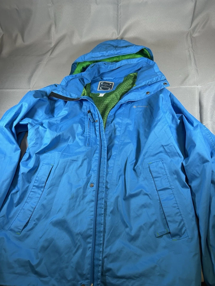 Quechua novadry дышащий синий водонепроницаемый туризм лагерь куртка размер Med - Изображение 1 из 4