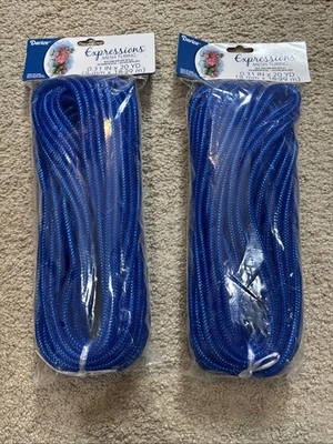Blue Deco Mesh Tubing Expressions Darice Brand 0.31” X 20 Yards A Lot Of Two - Image 1 of 4
