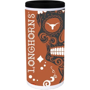 Texas Longhorns Dia Stainless Steel 12oz. Slim Can Cooler - Picture 1 of 2