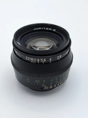 Lente rusa KMZ SOVIET USSR negra JUPITER 8 50mM F2 LTM39 L39 M39 RF en EE. UU.  Foto 1 de 4