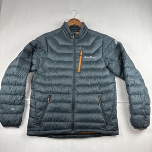 Eddie Bauer First Ascent EB800 Men Packable Puffer Gray Jacket Medium Goose down - Bild 1 von 12