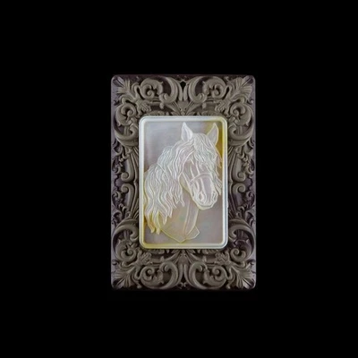 Cuentas de diseñador mop caballo tallado GK000022 Foto 1 de 4