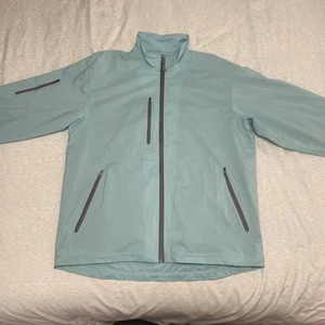 Peter Millar Element 4 Water Resistant Full Zip Long Sleeve Rain Jacket Large - Picture 1 of 8