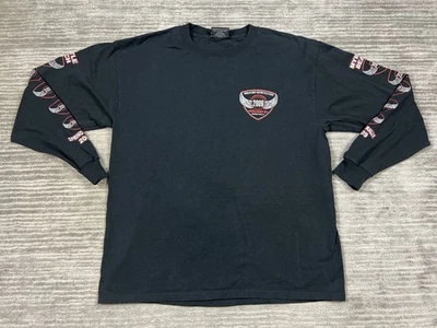 Рубашка мужская Myrtle Beach Spring Rally большая черная с длинным рукавом 2009 мотоцикл - Изображение 1 из 4