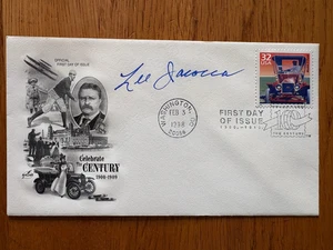 LEE IACOCCA AUTOGRAPHED MODEL T FORD FIRST DAY ISSUE 1998 CELEBRATE CENTURY FDC - Picture 1 of 1