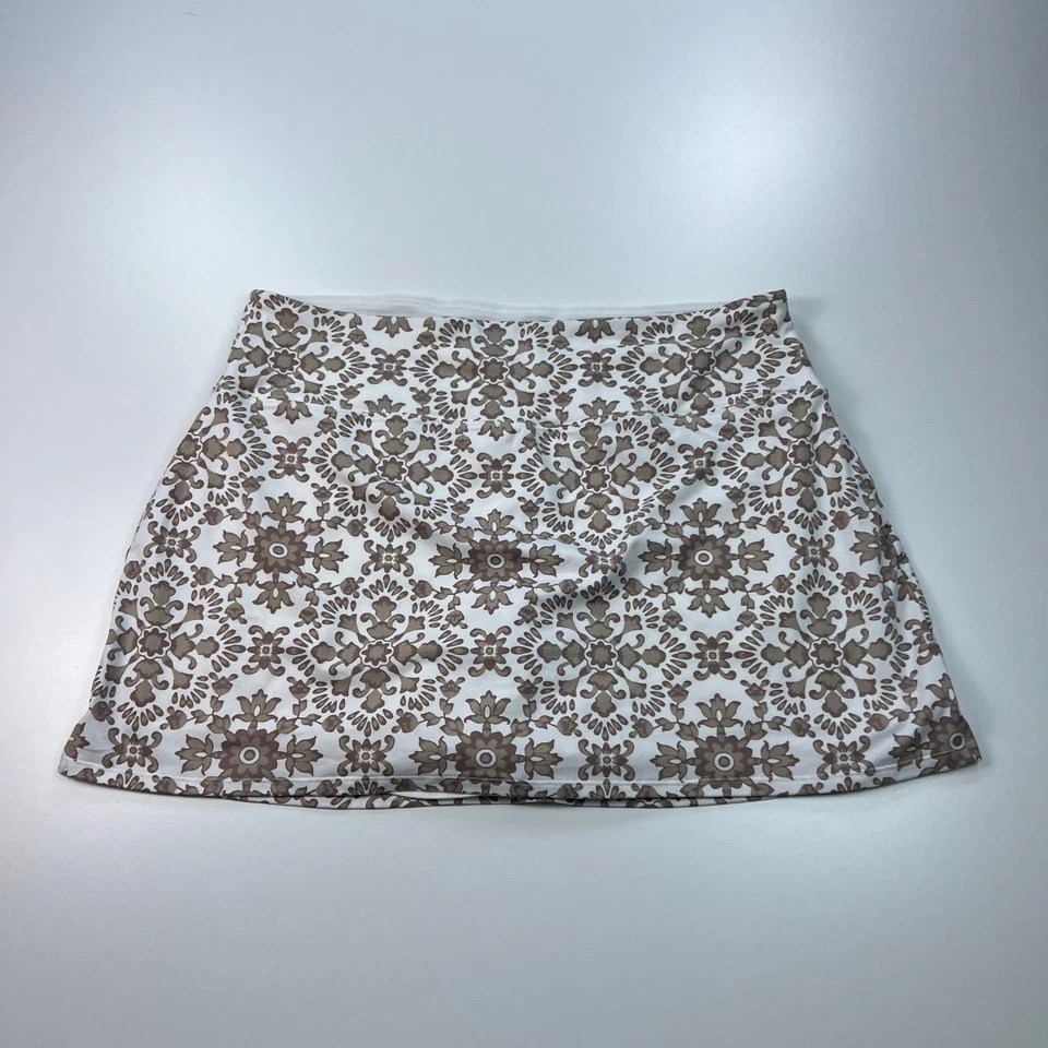 Soybu Skort Womens Extra Large XL White Geometric Lightweight Stretch Athleisure - Image 1 of 4