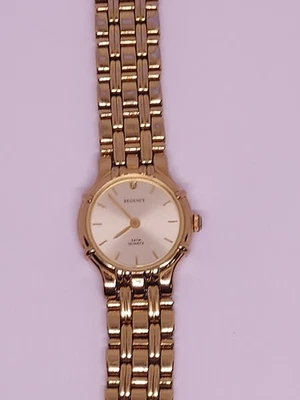 Reloj Pulsera Mujer Regency Tono Dorado - Buen Estado - Batería Nueva Foto 1 de 4