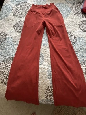 Yoga Pants Flared V-front Waist Pants with Side Pockets- Xsmall Petite - Image 1 of 4
