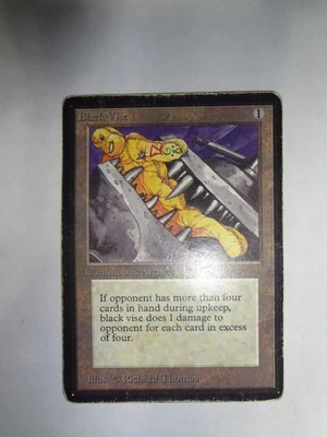 MTG MAGIC THE GATHERING CARD ORIGINAL BETA ARTIFACT BLACK VISE VINTAGE TYPE 1 - Image 1 of 2
