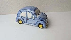 Sadek Volkswagon Beetle Ceramic Bank VW 2003 Ceramics Blue Excellent Condition - Picture 1 of 5