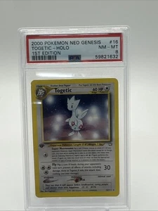 2000 Pokemon Neo Genesis 1st Edition Togetic #16 PSA 8 ️ - Picture 1 of 2