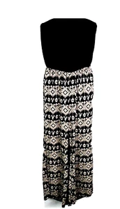 Rhapsody One Piece Sleeveless Jumpsuit Size Small Black and white - Picture 1 of 7