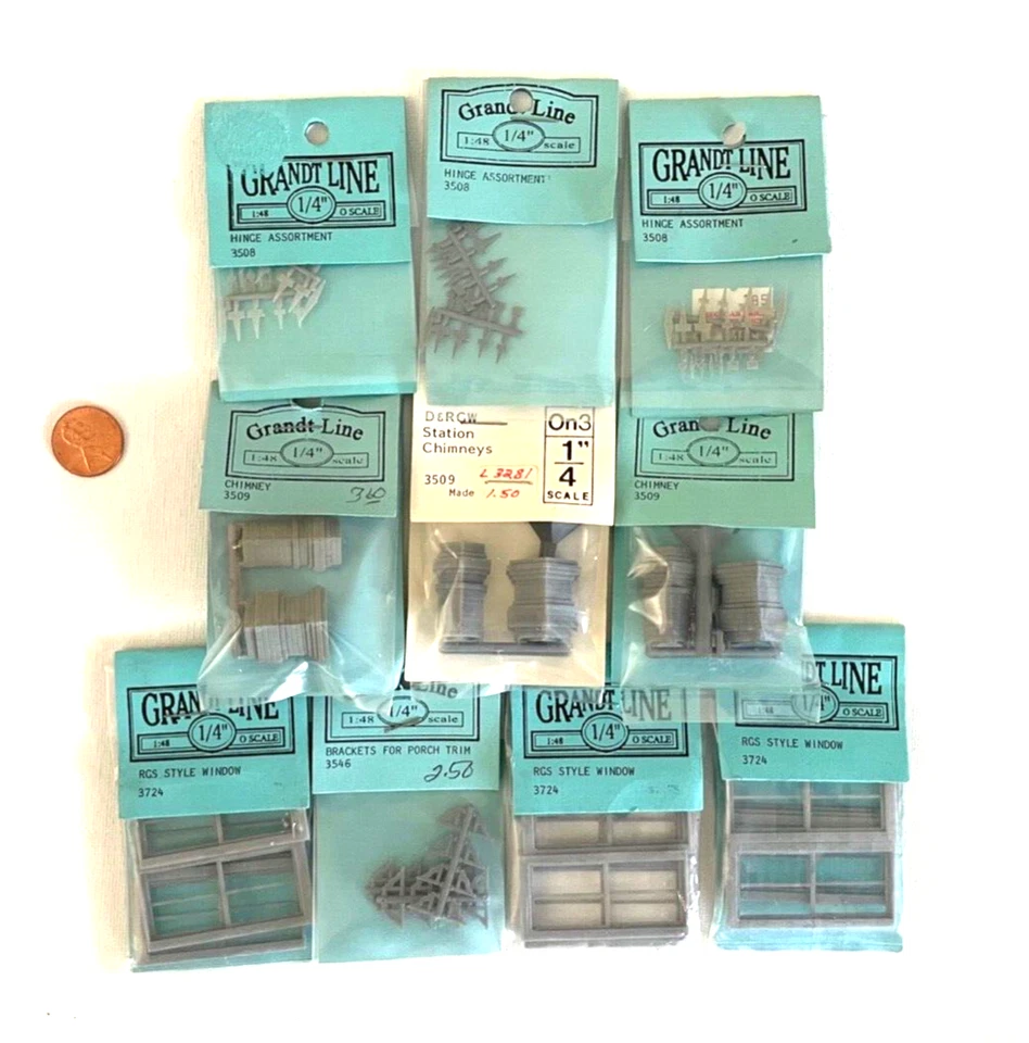 1/4" SCALE DOLLHOUSE MINIATURE BUILDING ACCESSORIES BY GRANDT LINE ( N ) - Image 1 of 1