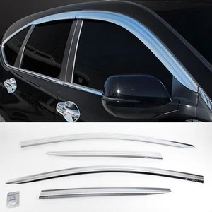 2012+ Honda CR-V Chrome Sun Shade Rain Guard Door Window Visor D-921 - Picture 1 of 4