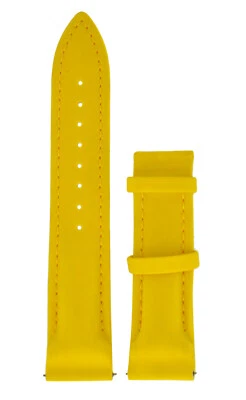Jacob & Co Poliuretano Amarillo 22MM x 20MM Despliegue Hebilla Correa Foto 1 de 4