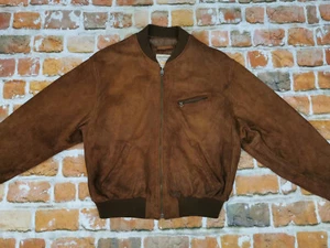 Chevignon Authentic Vintage Nappa Leather Nougat Braun Casual Size: XL Tip Top - Picture 1 of 10