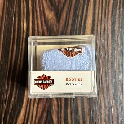 Harley-Davidson Baby Boxed Booties, Orange size 0-3 months new - Image 1 of 3