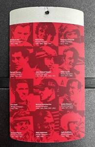 2003 Season Paddock Pass Ticket Michael Schumacher 6th F1 Title Passes Fangio GP