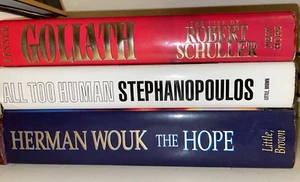 ^3 books GOLIATH- ALL TOO HUMAN- THE HOPE pre-owned - Picture 1 of 1