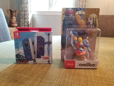 Nintendo Switch Legend of Zelda: Skyward Sword Joy-Con/Zelda and Loftwing Amiibo - Image 1 of 4