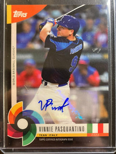 Vinnie Pasquantino AUTO~RC Topps WBC Team Italy 2023 Rookie Autograph SP Royals