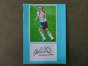 Michael Owen Liverpool Man Utd & England signature/Image A4 display - Picture 1 of 1
